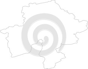 Namur Belgium outline map