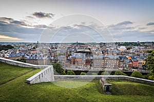 Namur skyline, Wallonia, Belgium.