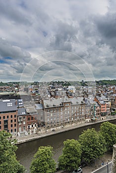 Namur skyline, Wallonia, Belgium.