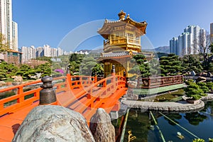 Nan Lian garden, Chinese classical garden, Golden Pavilion of Perfection in Nan Lian Garden, Hong Kong