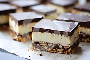 Nanaimo Bars: No-Bake Dessert with Crumb Base, Custard Butter Icing, and Chocolate