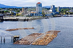 Nanaimo BC with Logging photo