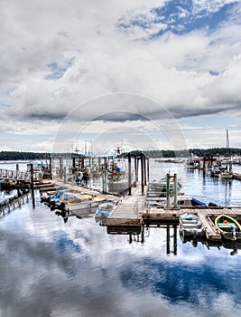 Nanaimo Harbor on Vancouver Island, BC, Canada