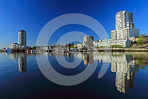 Nanaimo Harbour on Peaceful Spring Morning, Vancouver Island, British Columbia, Canada