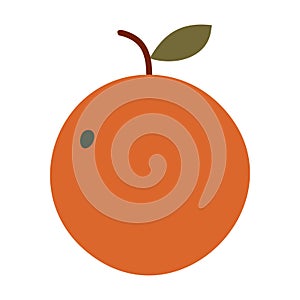 Nance fruit flat icon isolated on white background. Vector illustration