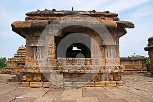 Nandi mandapa, Virupaksha Temple, Pattadakal temple complex, Pattadakal, Karnataka