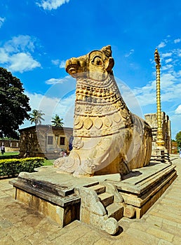 Nandi statue in Gangaikonda Cholapuram Temple, Tamilnadu, India