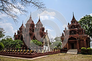 Khao Aong Khar temple around Nang Rong, Buriram, Thailand. photo