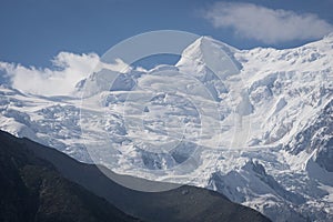 Nanga Parbat mountain massif in a morning, Chials, Pakistan