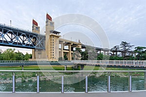 The Nanjing Changjiang bridge an Glass Trestle Bridge