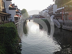 Nanjing, China, famous tourist attractions, the Qinhuai River.