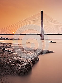 Nanjing second Yangtze river bridge