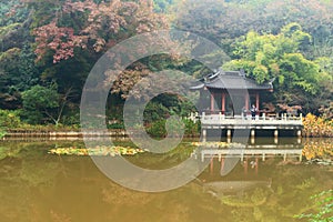 Nanjing Xixia mountain and temple in Autumn