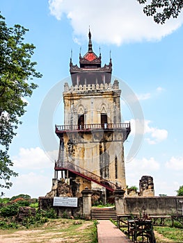 Nanmyint watch tower in Inwa, Myanmar 2