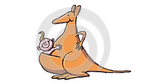 The nanny kangaroo