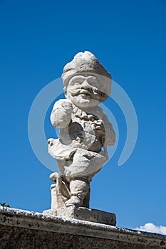 Nano Dwarf Statue at Villa Valmarana ai Nani in Vicenza