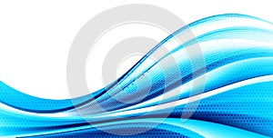 Dynamic waves business background photo