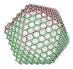 Nanocluster fullerene C720 molecular structure
