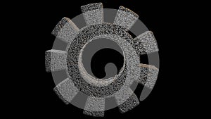 Nanogear 3d render illustration concept View 3 photo