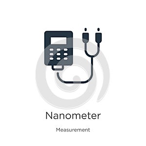 Nanometer icon vector. Trendy flat nanometer icon from measurement collection isolated on white background. Vector illustration photo