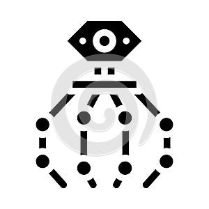 nanorobot equipment glyph icon vector illustration