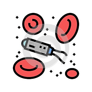 nanorobotics modern technology color icon vector illustration