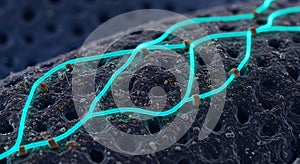 Nanoscale network connection visualization