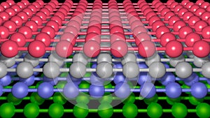 Nanosheets , molecular layers . 3d render illustration View 3 photo