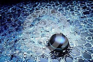 The Nanotechnology for technology concept, Ai Generative image photo
