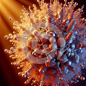 Nanotechnology A high resolution image of a nanoscale structure photo