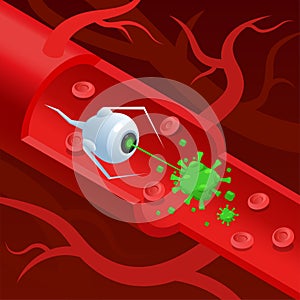 Nanotechnology Isometric Concept