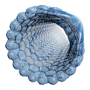 Nanotube molecule surface rendering