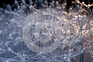 nanowires connected to form an intricate network