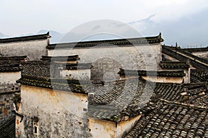 Nanping Village , a famous Huizhou type ancient architecture in China