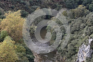 Nansa river course in Cantabria