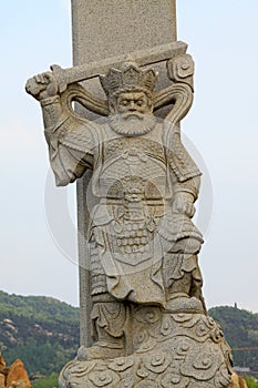 Nanshan Giant Buddha scenic area figure stone carving, china