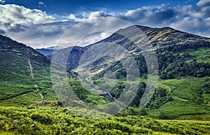 Nant Gwynant Valley in North Wales