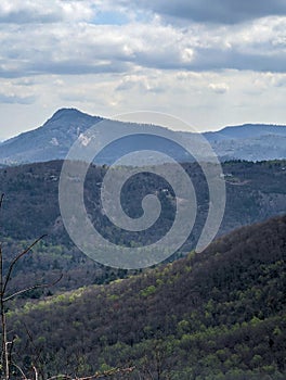 Nantahala national forest scenic mountain ovelook in north carolina