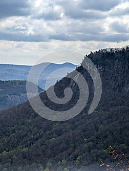 Nantahala national forest scenic mountain ovelook in north carolina