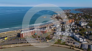 Nantasket Beach aerial view, Hull, Massachusetts, USA