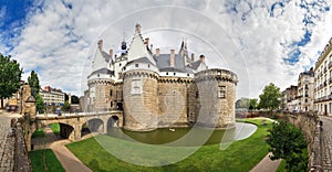 Nantes castle panorama photo