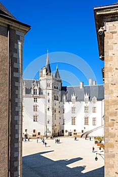 The tower of the Golden Crown in the Castle of the Dukes of Brittany in Nantes, France