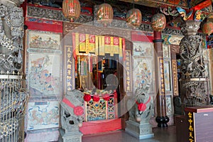 Nantian Temple in Taichung, Taiwan. The temple was originally built in 1952