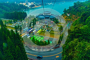 Nantou, Taiwan - November 21, 2015: The Sun Moon Lake Ropeway is