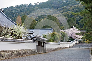 Nanzen-ji Temple in Kyoto, Japan. Emperor Kameyama established it in 1291 on the site of his previous