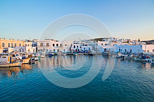 Naoussa town, Paros island, Cyclades, Aegean, Greece photo