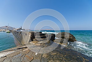 Naoussa village and harbor - Aegean Sea - Paros Cyclades island - Greece