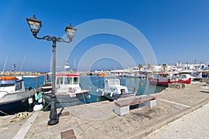 Naoussa village and harbor - Aegean Sea - Paros Cyclades island - Greece