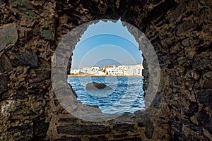 Naoussa village and harbor - Aegean Sea - Paros Cyclades islands - Greece