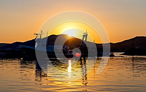 Naoussa village and harbor - Aegean Sea - Paros Cyclades islands - Greece